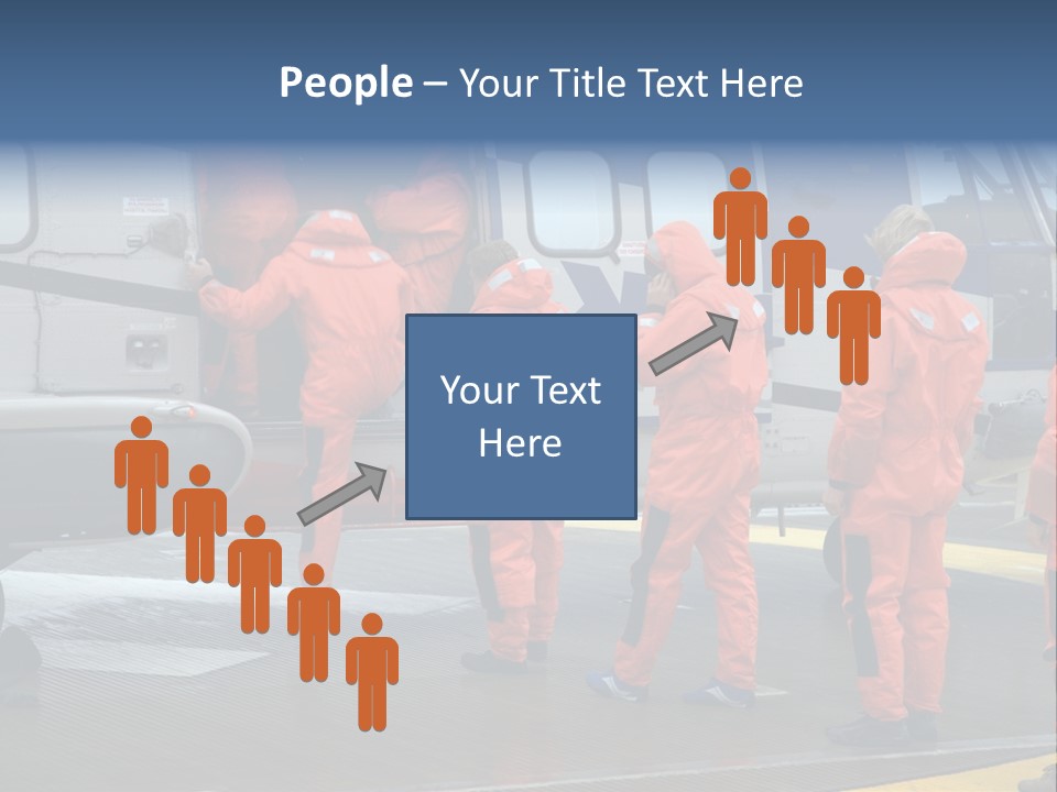 Offshore Personnel Flying Home PowerPoint Template
