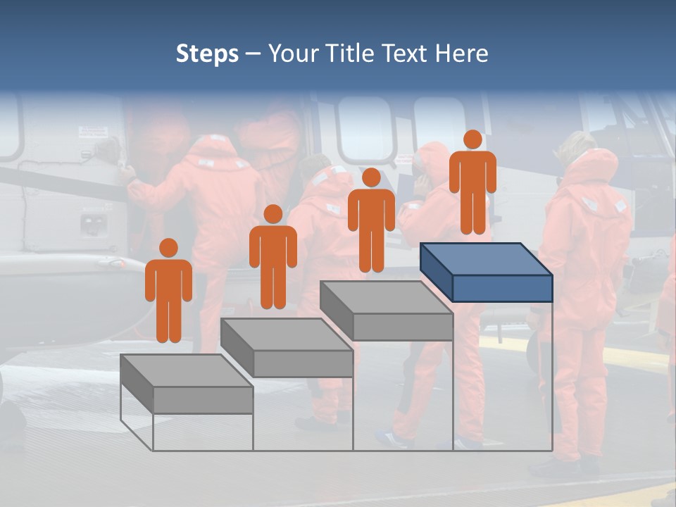 Offshore Personnel Flying Home PowerPoint Template