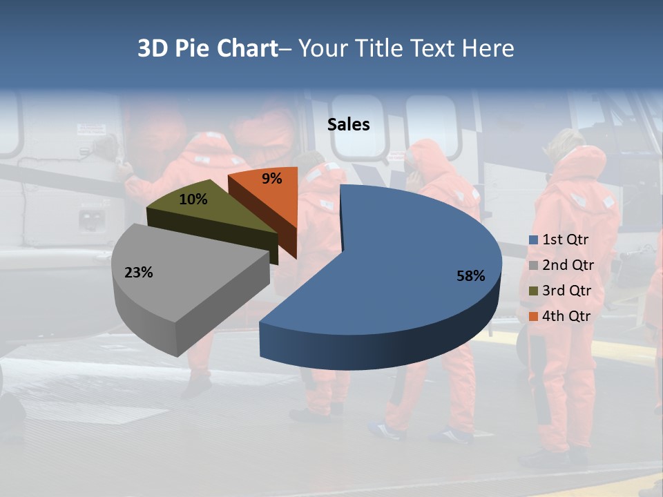 Offshore Personnel Flying Home PowerPoint Template