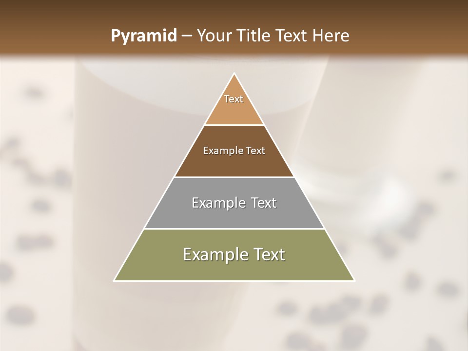 Two Glasses Of Coffee On A Table With Coffee Beans PowerPoint Template