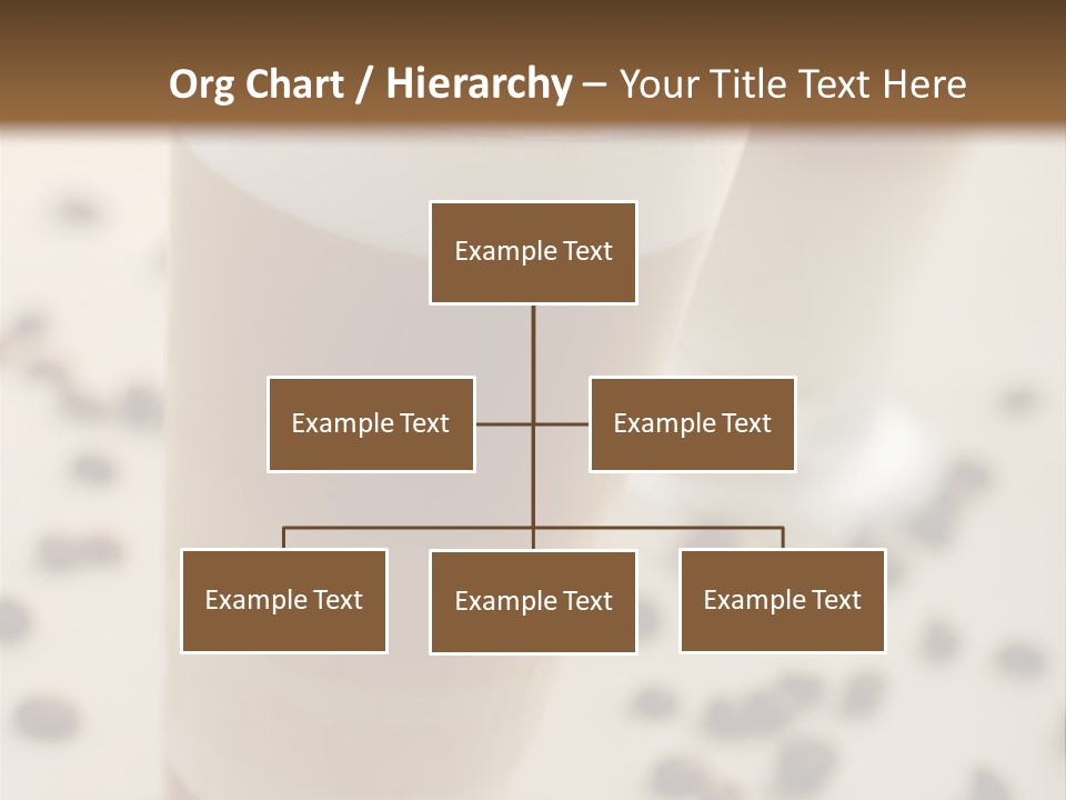 Two Glasses Of Coffee On A Table With Coffee Beans PowerPoint Template
