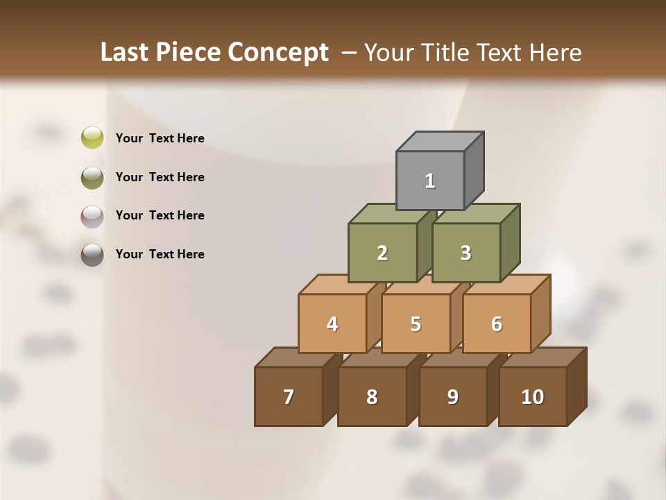 Two Glasses Of Coffee On A Table With Coffee Beans PowerPoint Template