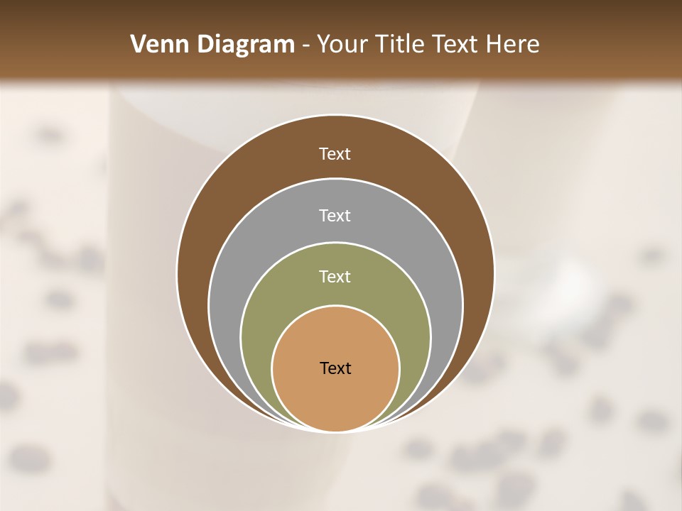 Two Glasses Of Coffee On A Table With Coffee Beans PowerPoint Template