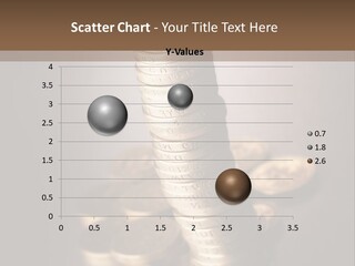 Pile Of One Pound British Sterling Coins PowerPoint Template