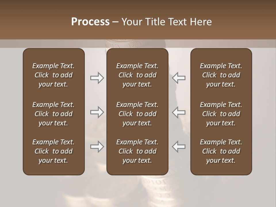 Pile Of One Pound British Sterling Coins PowerPoint Template