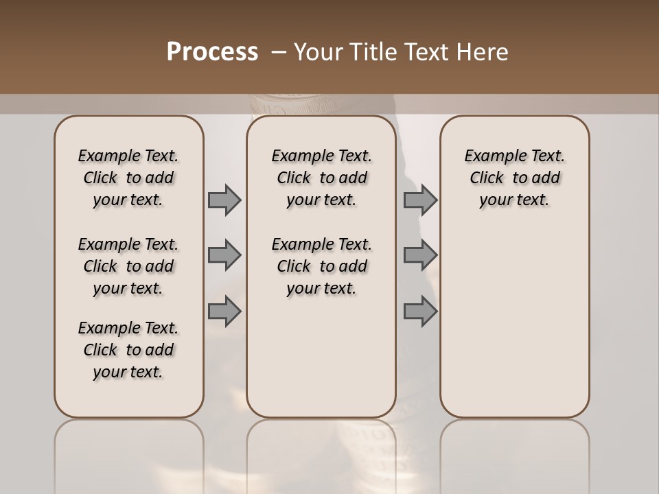 Pile Of One Pound British Sterling Coins PowerPoint Template