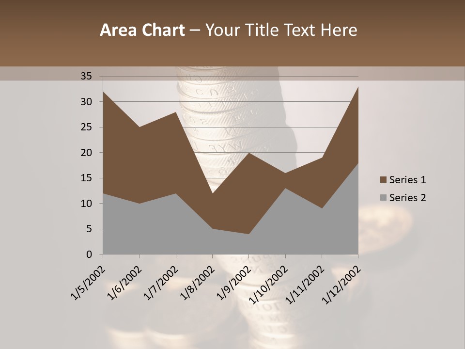Pile Of One Pound British Sterling Coins PowerPoint Template