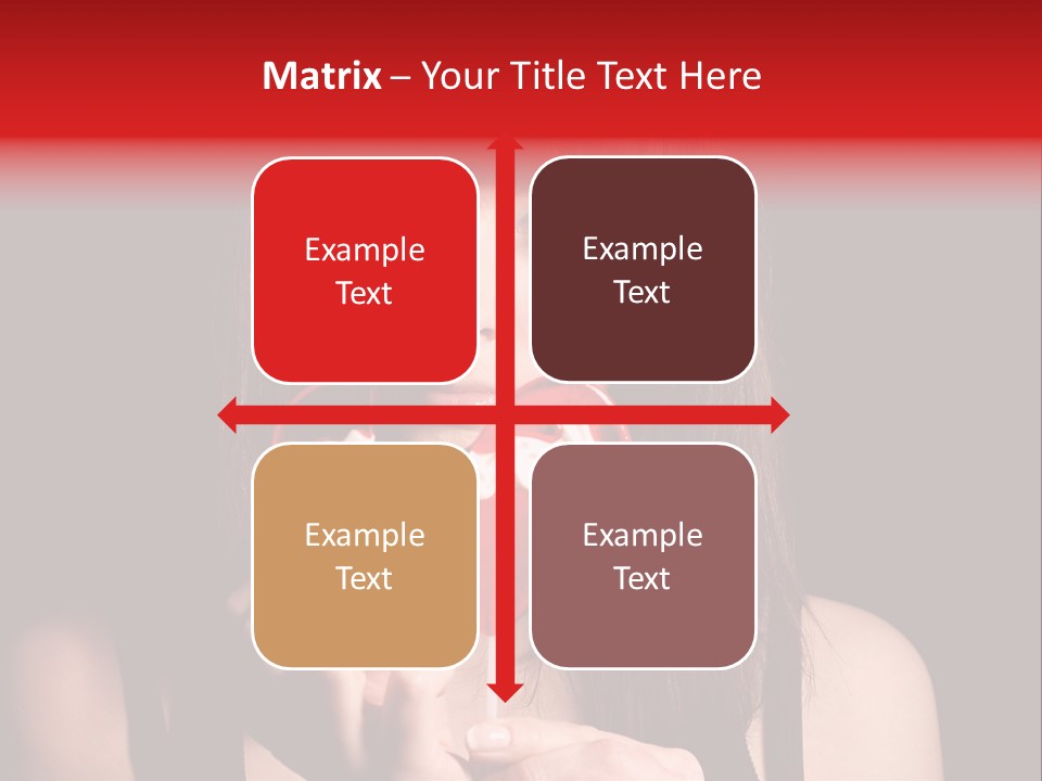 Nice Girl With A Broken Sweet In Form Of A Heart PowerPoint Template