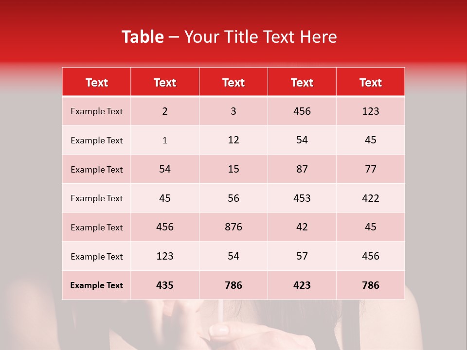 Nice Girl With A Broken Sweet In Form Of A Heart PowerPoint Template