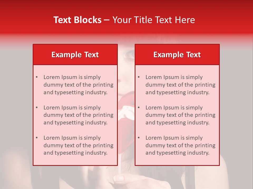 Nice Girl With A Broken Sweet In Form Of A Heart PowerPoint Template