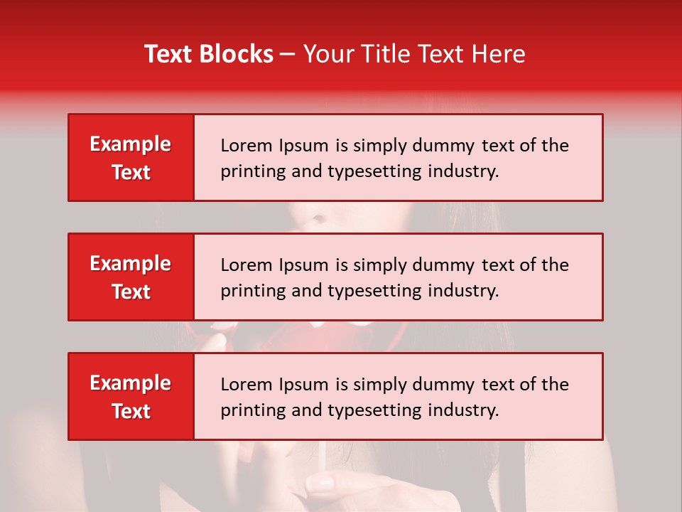 Nice Girl With A Broken Sweet In Form Of A Heart PowerPoint Template