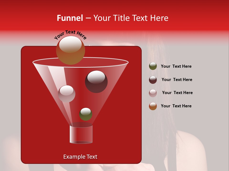 Nice Girl With A Broken Sweet In Form Of A Heart PowerPoint Template