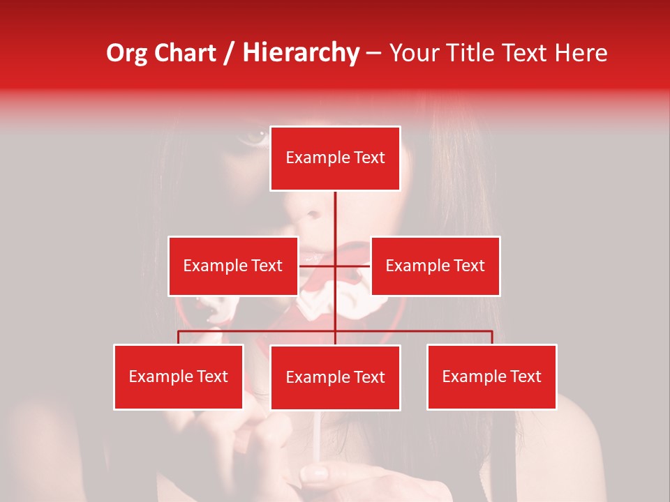 Nice Girl With A Broken Sweet In Form Of A Heart PowerPoint Template