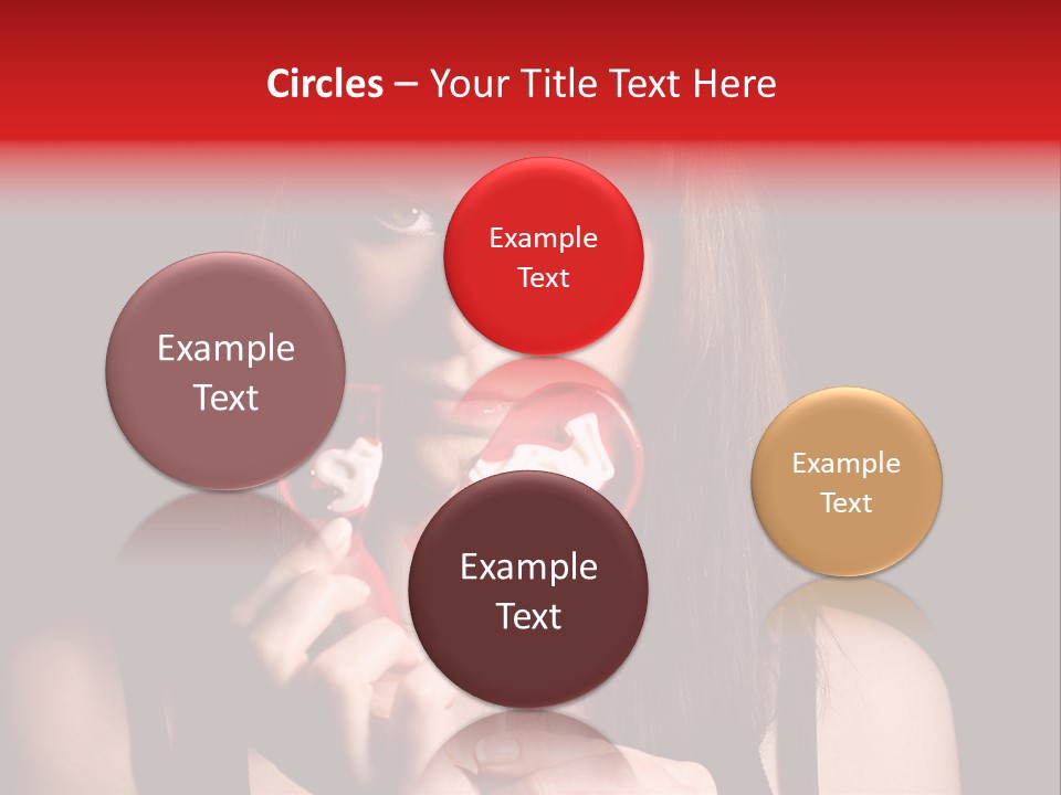 Nice Girl With A Broken Sweet In Form Of A Heart PowerPoint Template