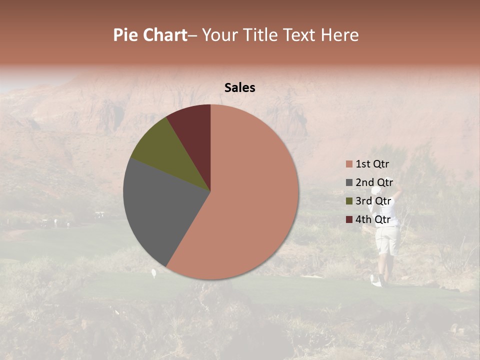 Golfing In The Desert PowerPoint Template