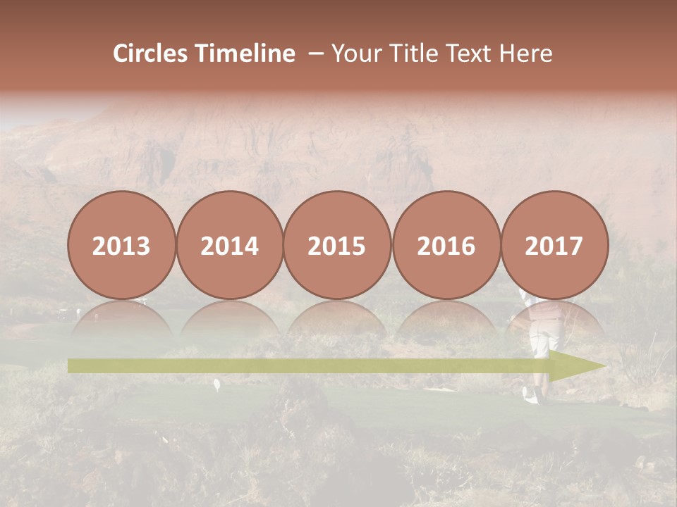 Golfing In The Desert PowerPoint Template