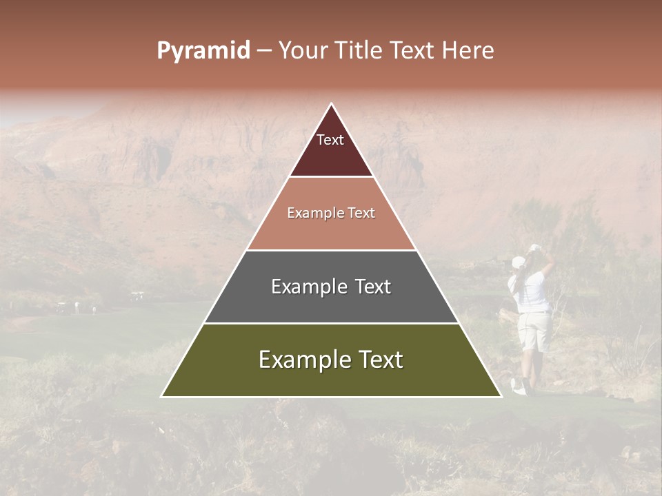 Golfing In The Desert PowerPoint Template