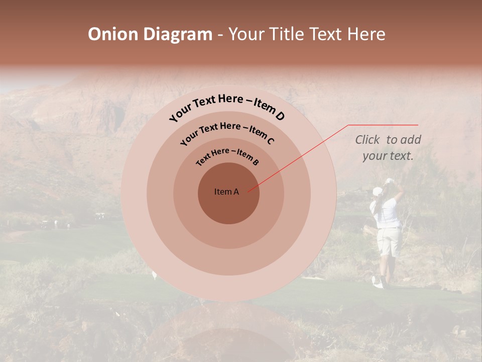 Golfing In The Desert PowerPoint Template