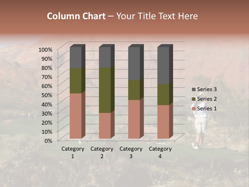 Golfing In The Desert PowerPoint Template
