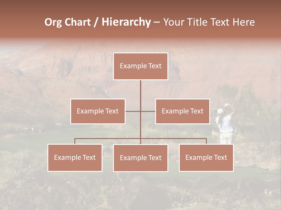 Golfing In The Desert PowerPoint Template