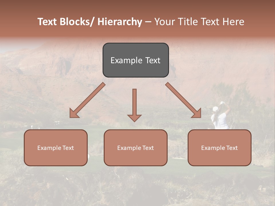 Golfing In The Desert PowerPoint Template