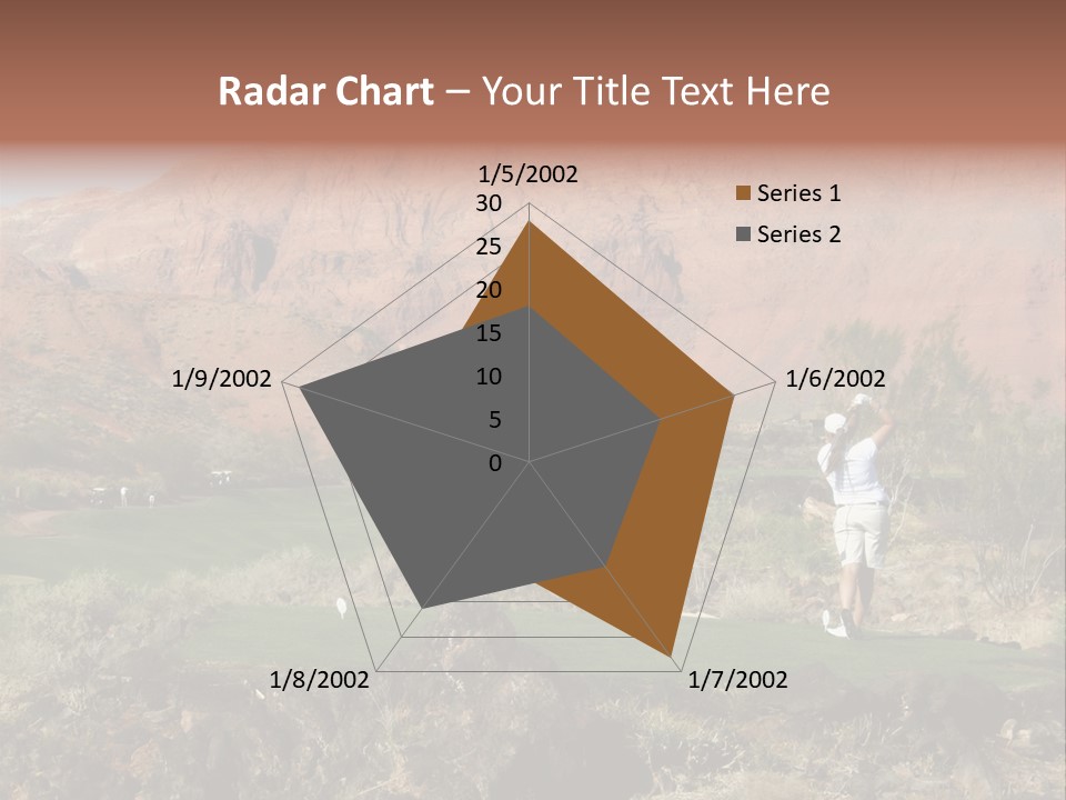 Golfing In The Desert PowerPoint Template