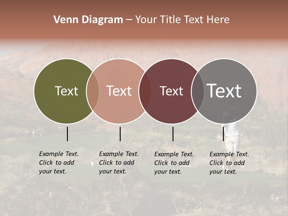 Golfing In The Desert PowerPoint Template