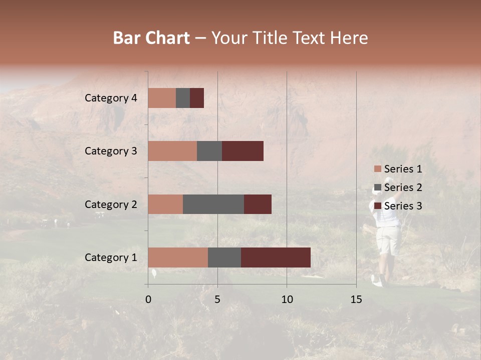 Golfing In The Desert PowerPoint Template