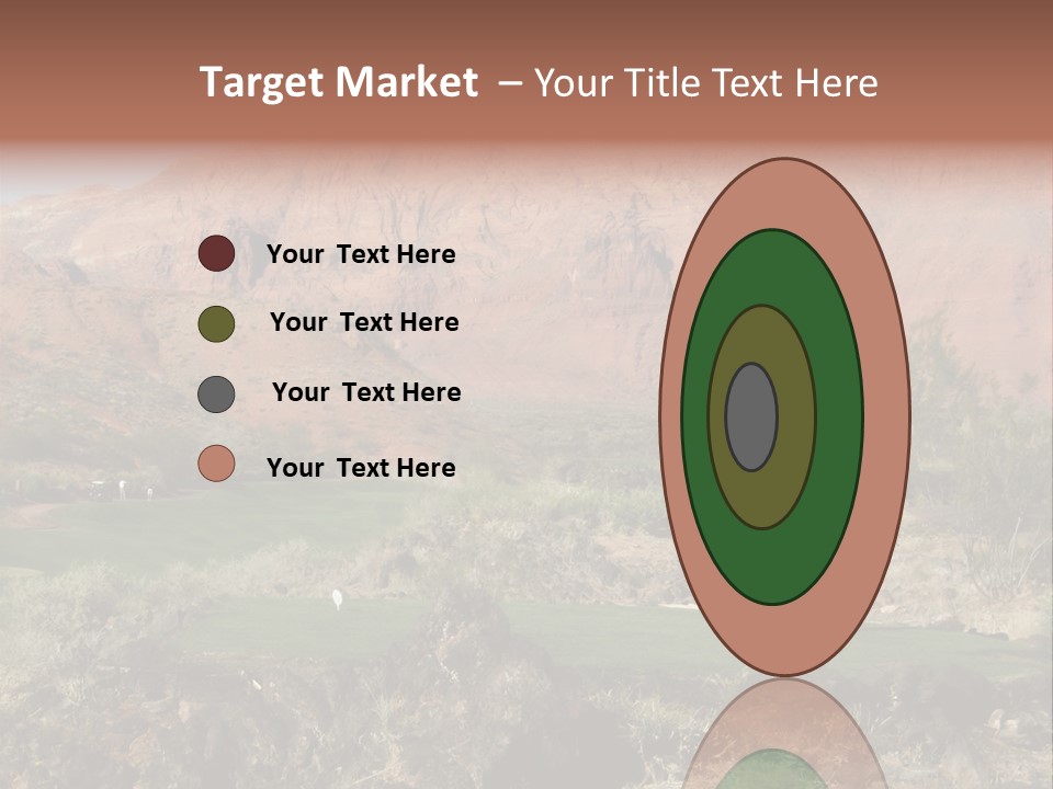 Golfing In The Desert PowerPoint Template