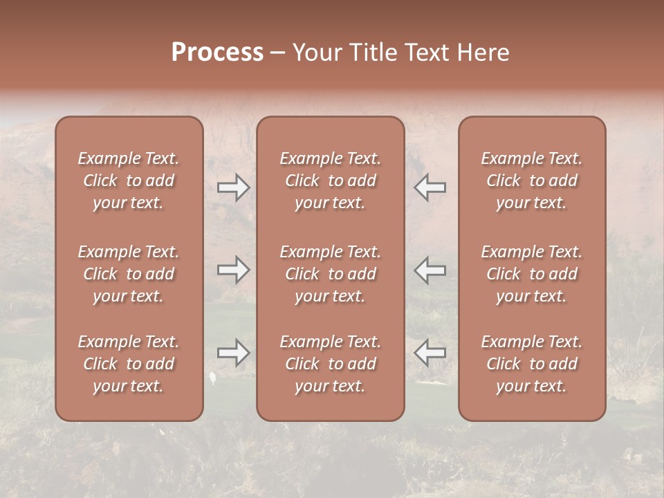 Golfing In The Desert PowerPoint Template