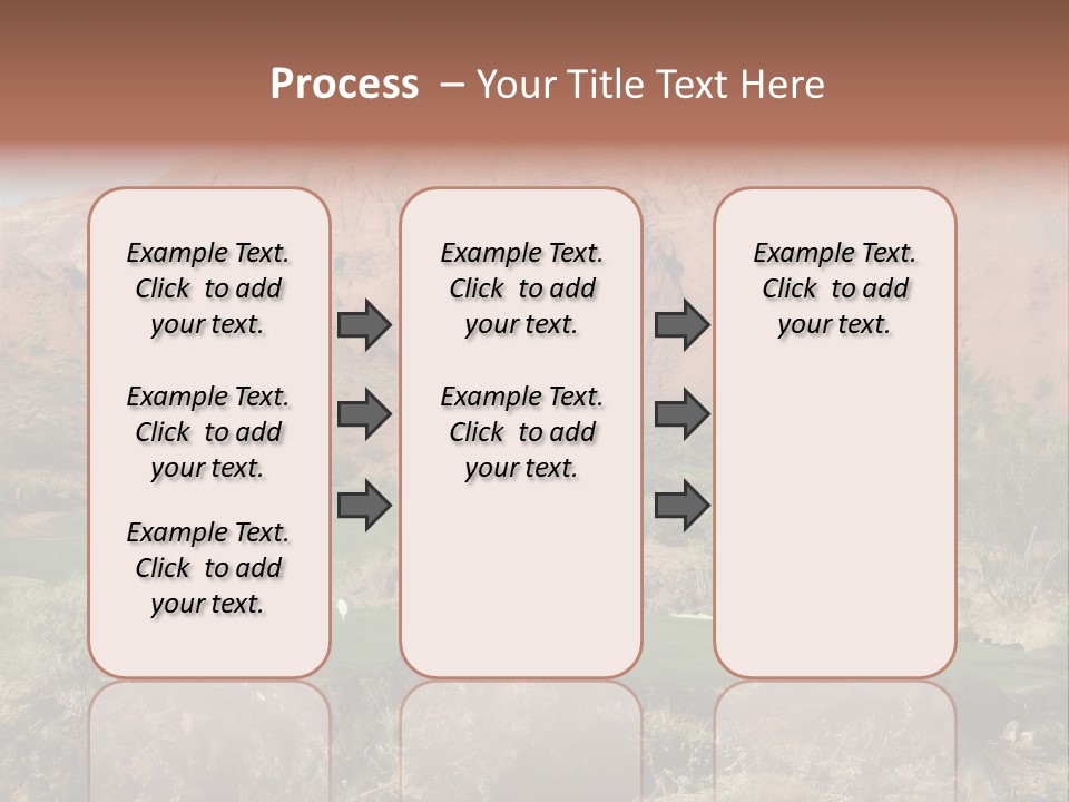 Golfing In The Desert PowerPoint Template