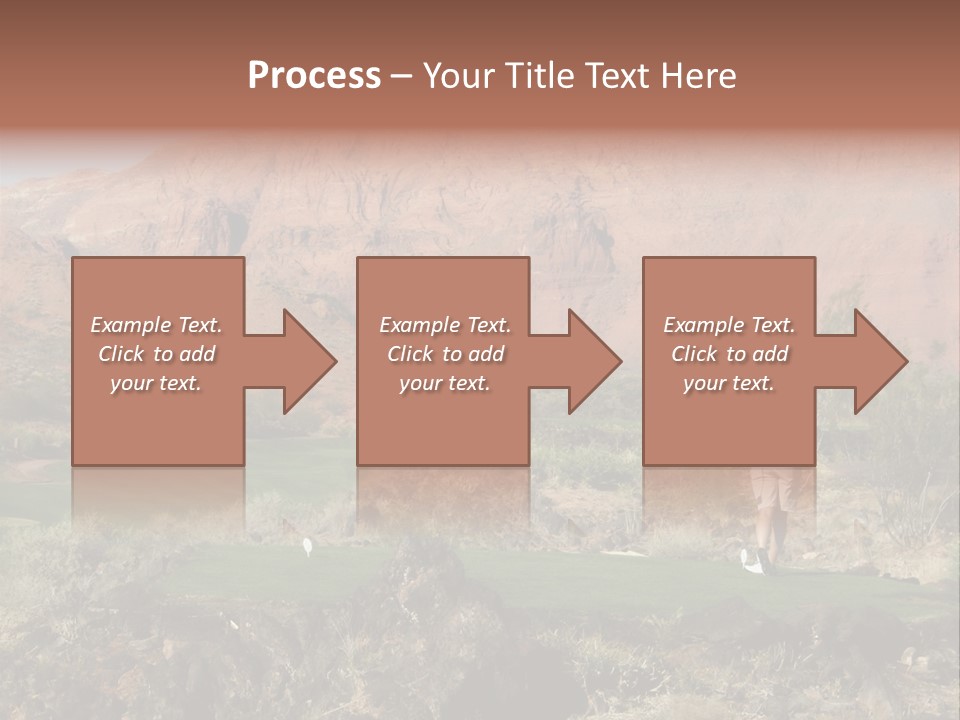 Golfing In The Desert PowerPoint Template