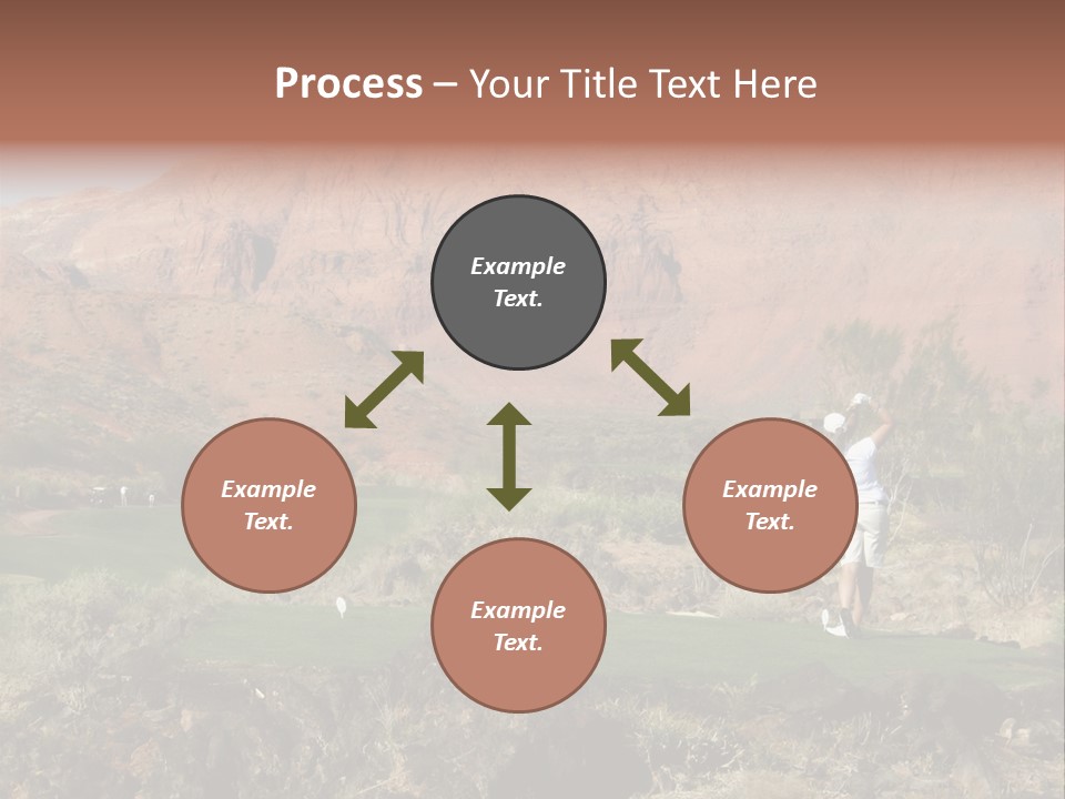 Golfing In The Desert PowerPoint Template