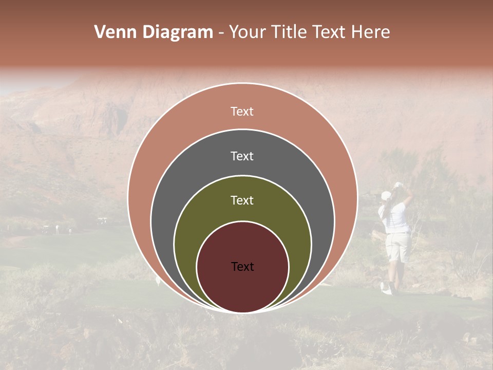 Golfing In The Desert PowerPoint Template