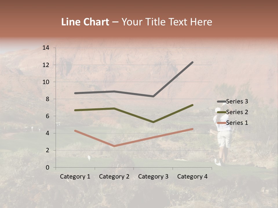 Golfing In The Desert PowerPoint Template