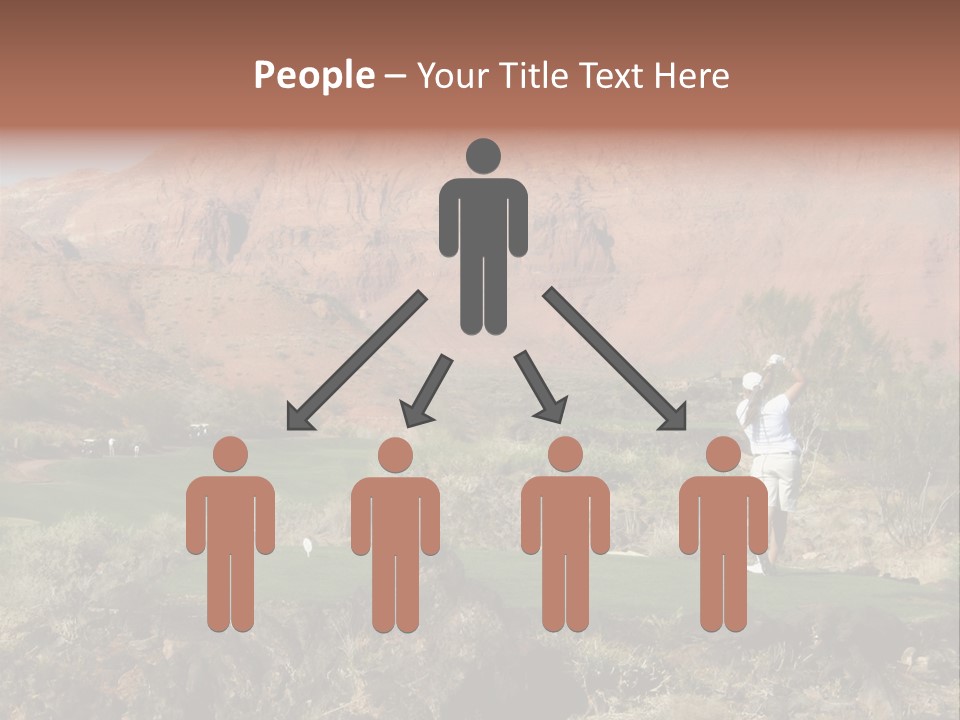 Golfing In The Desert PowerPoint Template