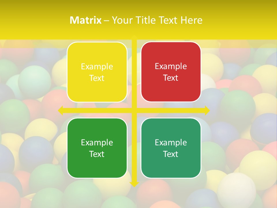 Background, Colorful Plastic Balls On Children's Playground PowerPoint Template