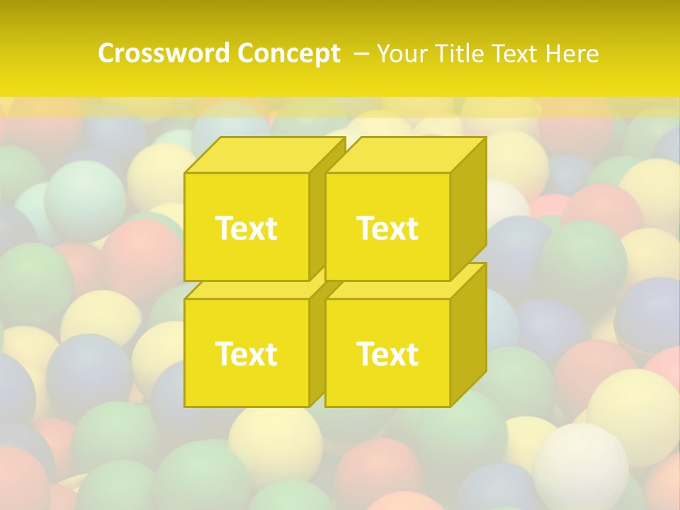 Background, Colorful Plastic Balls On Children's Playground PowerPoint Template