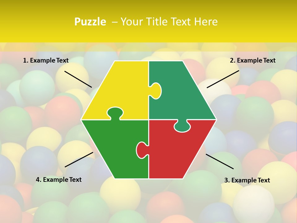 Background, Colorful Plastic Balls On Children's Playground PowerPoint Template