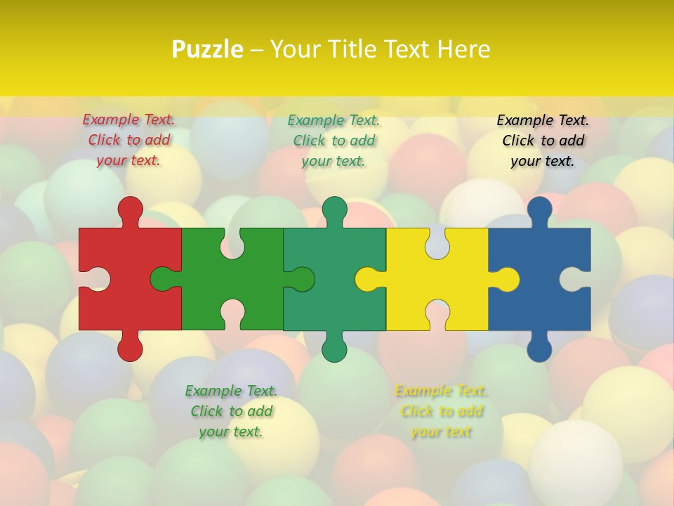 Background, Colorful Plastic Balls On Children's Playground PowerPoint Template