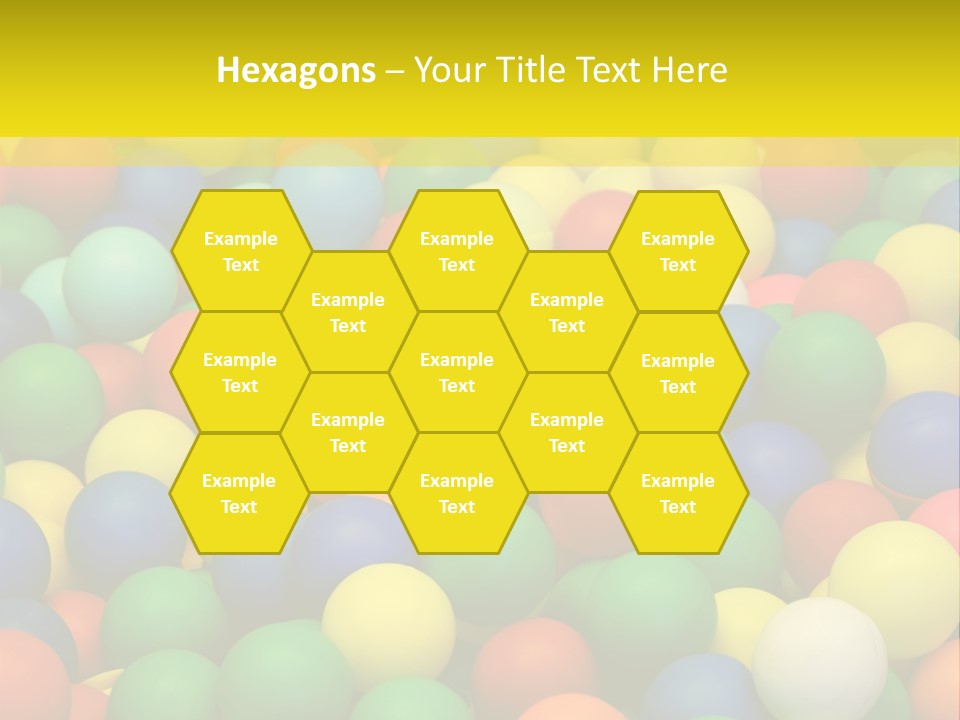 Background, Colorful Plastic Balls On Children's Playground PowerPoint Template