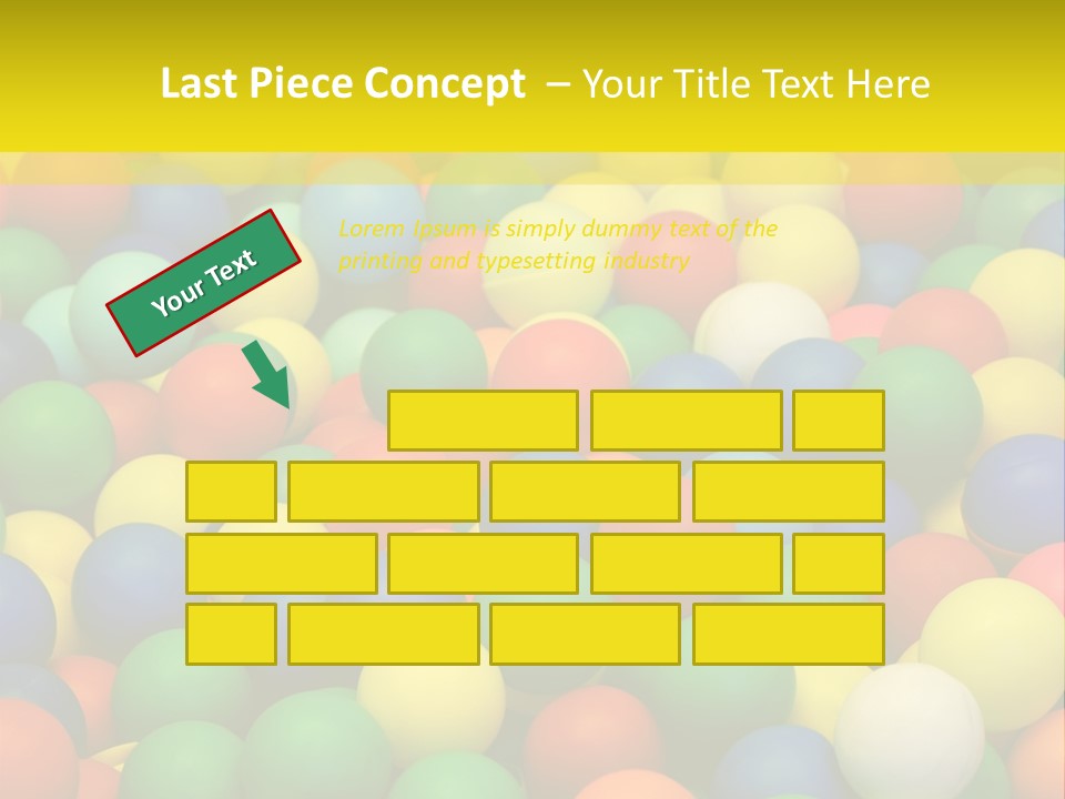 Background, Colorful Plastic Balls On Children's Playground PowerPoint Template