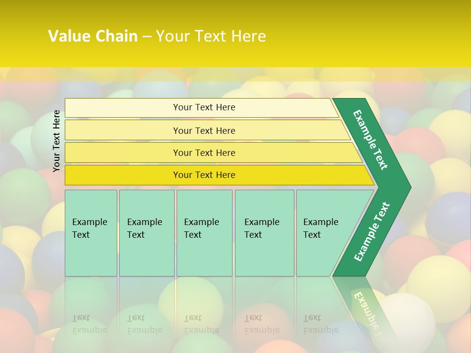 Background, Colorful Plastic Balls On Children's Playground PowerPoint Template
