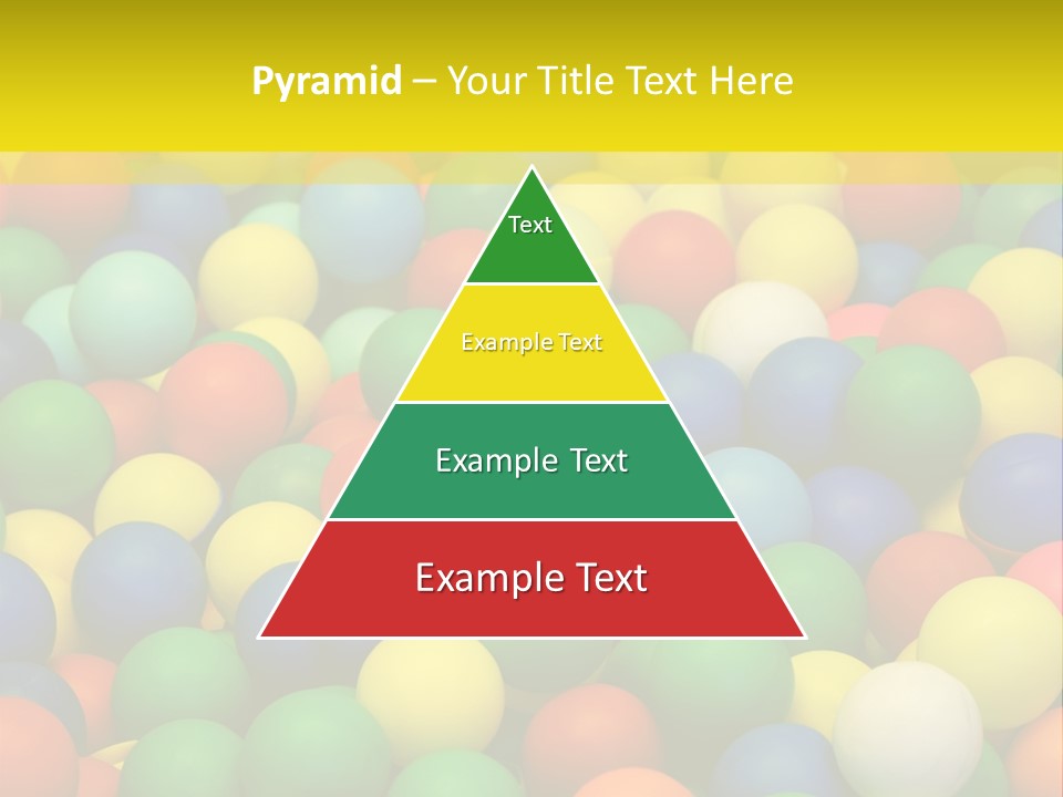 Background, Colorful Plastic Balls On Children's Playground PowerPoint Template