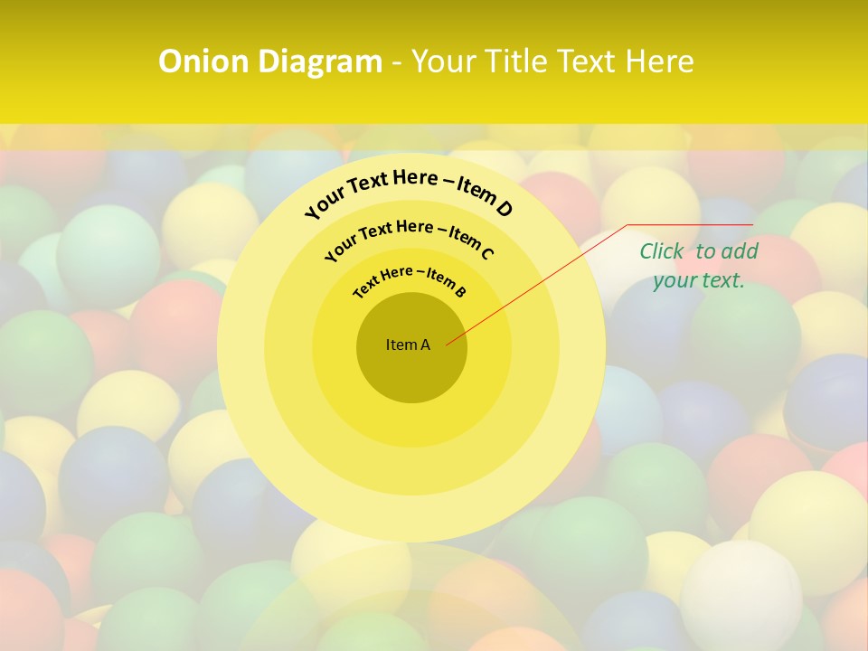 Background, Colorful Plastic Balls On Children's Playground PowerPoint Template