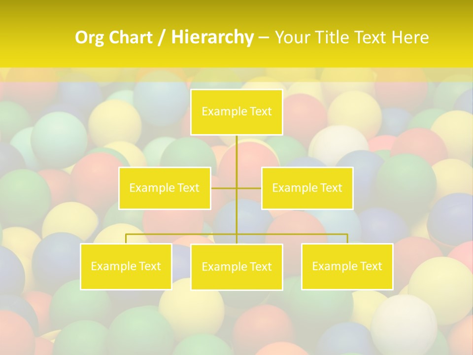 Background, Colorful Plastic Balls On Children's Playground PowerPoint Template