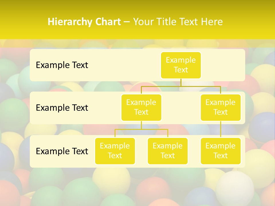 Background, Colorful Plastic Balls On Children's Playground PowerPoint Template