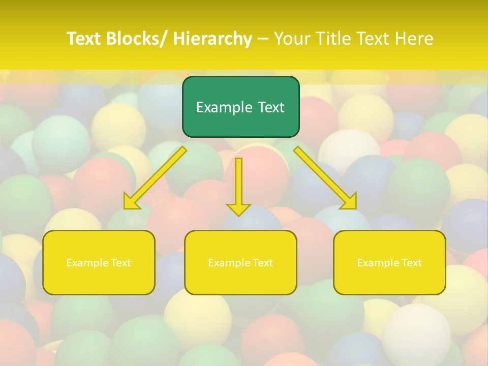 Background, Colorful Plastic Balls On Children's Playground PowerPoint Template