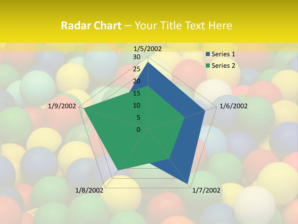 Background, Colorful Plastic Balls On Children's Playground PowerPoint Template