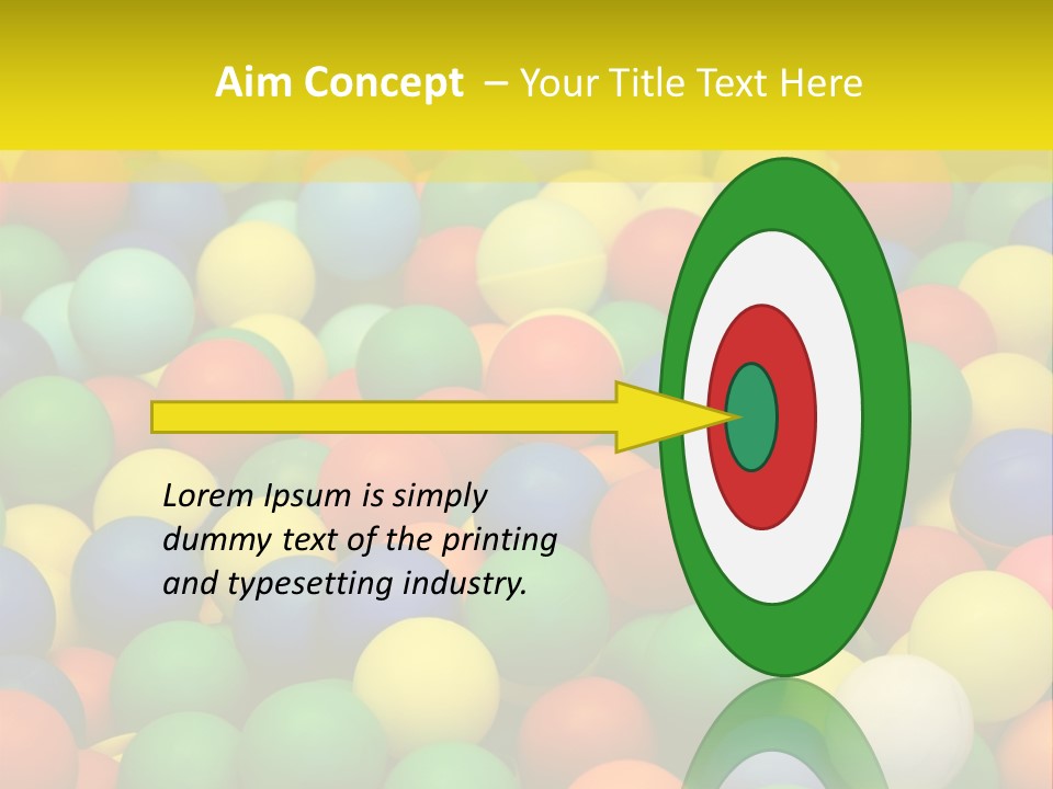 Background, Colorful Plastic Balls On Children's Playground PowerPoint Template